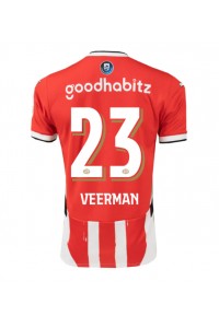 Fotbalové Dres PSV Eindhoven Joey Veerman #23 Domácí Oblečení 2024-25 Krátký Rukáv